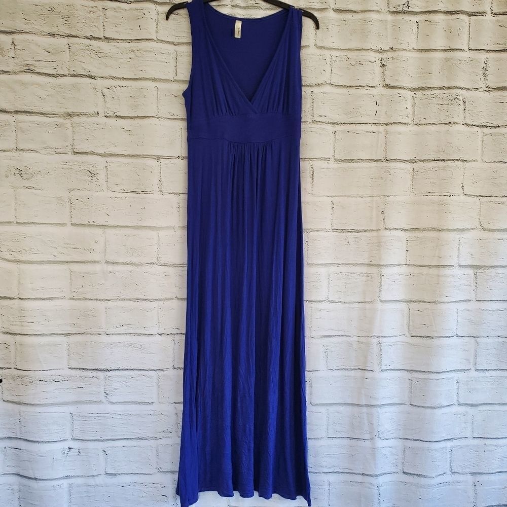 Loveapella vneck jersey knit maxi dress